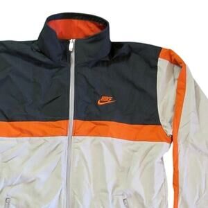 Nike Windbreaker Mesh Size Large Y2K Baggy Vintage Color block Swoosh Streetwear